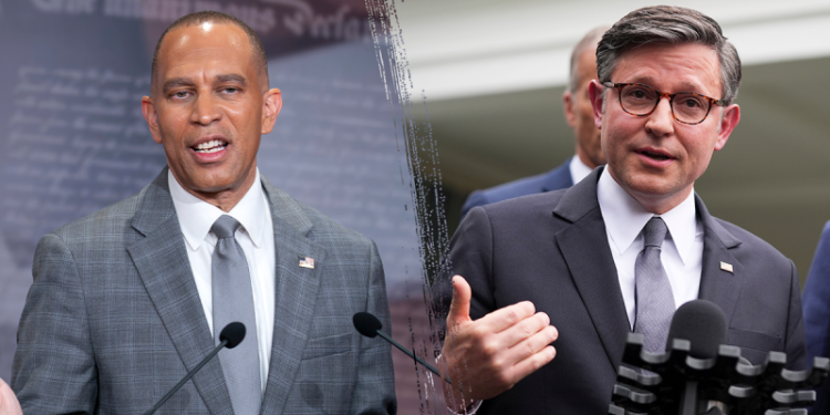Mike Johnson rallies House Republicans on government shutdown messaging war during private call
